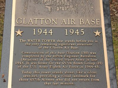 Glatton airbase plaque
