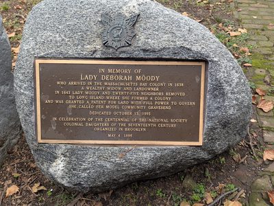 In Memory of Lady Deborah Moody