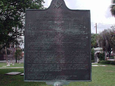 William Stephens First Grand Master, Grand Lodge of Georgia, F &amp; A M