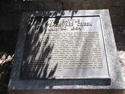 The Battle of Peachtree Creek Plaque 1 - July 20, 1864
