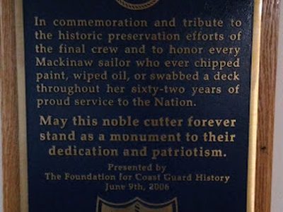 USCGC Mackinaw final crew commemoration