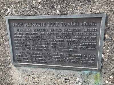 FROM PLYMOUTH ROCK TO ALKI POINT