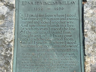 Edna St. Vincent Millay Plaque