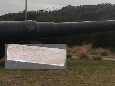 Ten Inch "Disappearing" Gun
