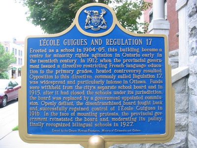 L'École Guigues and Regulation 17