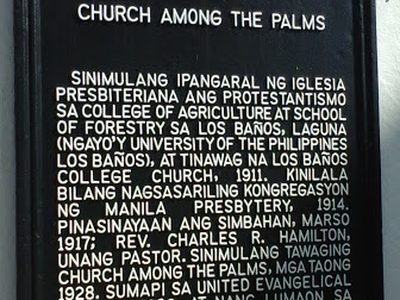 Church Among the Palms historical marker