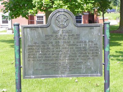 Hart County Historical Marker