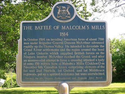 The Battle of Malcolm's Mills 1814