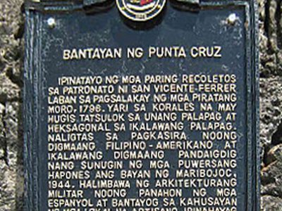 Punta Cruz Watchtower historical marker