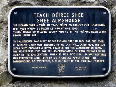 Plaque, Shee Alms House
