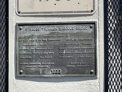 Strauss Trunnion Bascule Bridge, San Francisco