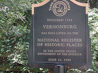Founded 1742 &mdash; Vernonburg
