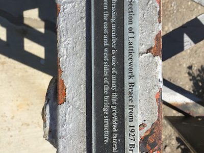 Section of Latticework Brace from 1927 Bridge