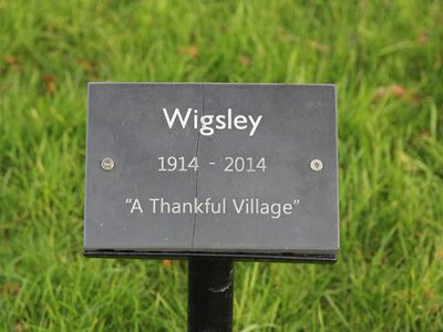 Thankful Village plaque