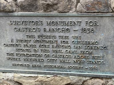 Surveyor's Monument for Castro's Rancho - 1838