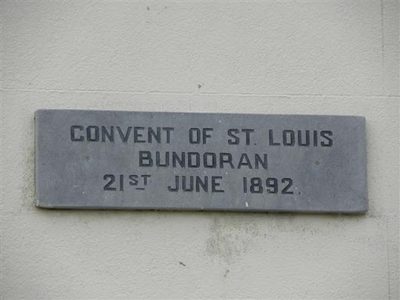 Plaque, Convent of St Louis, Bundoran