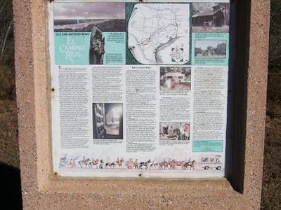 El Camino Real historical marker in the town of Catarina, Texas
