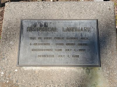 Site of the first public hanging area and graveyard - Auburn, CA