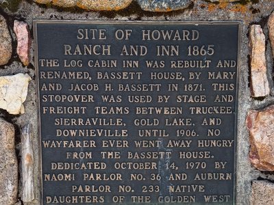 Site of Howard Ranch and Inn 1865