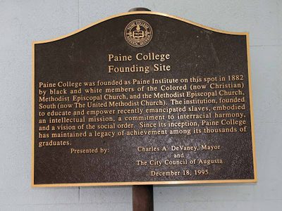 Paine College Founding Site