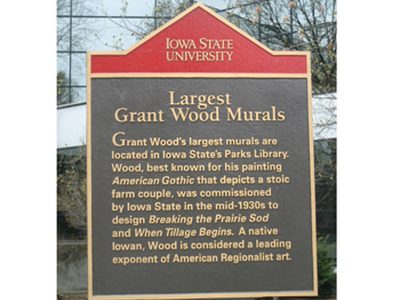 Largest Grant Wood Murals