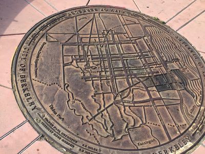 City of Berkeley Bike Map Plaque
