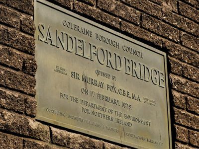 Bridge plaque, Coleraine