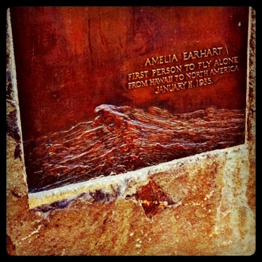 Amelia Earhart marker at Diamond Head Lookout