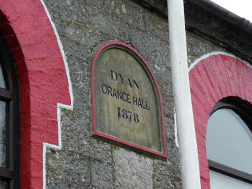 Dated plaque, Dyan Orange Hall