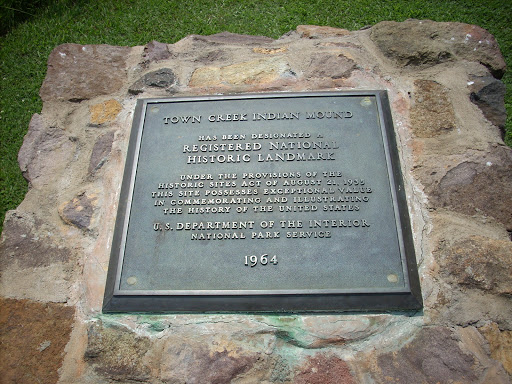 Town Creek Indian Mound historical marker
