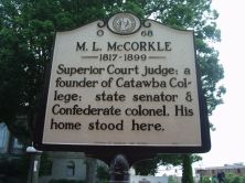 M. L. McCORKLE 1817-1899
