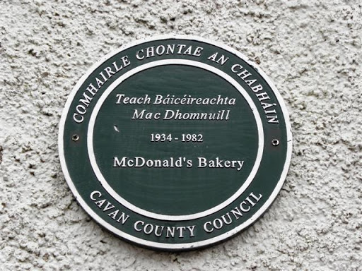 Plaque, McDonald's Bakery, Belturbet