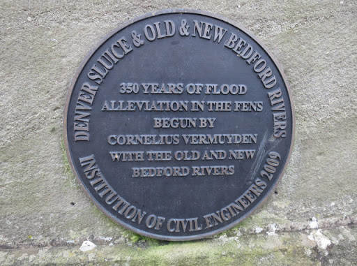 Plaque at Denver Sluice