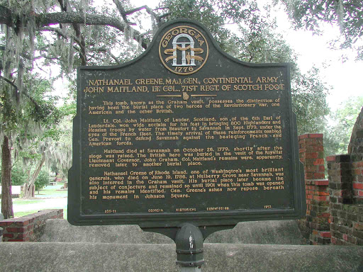 Nathanael Greene, Maj. Gen., Continental Army John Maitland, Lt. Col., 71st regt. of Scotch Foot