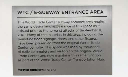 WTC E Subway Entrance Area