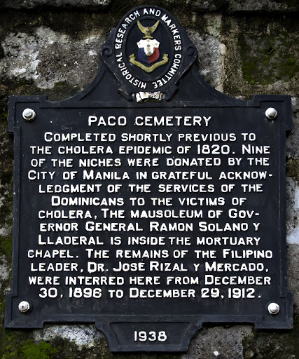 Paco Cemetery historical marker
