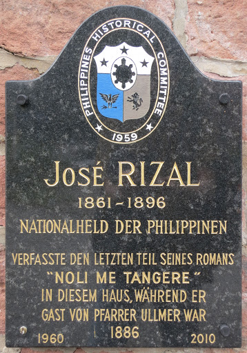 José Rizal historical marker