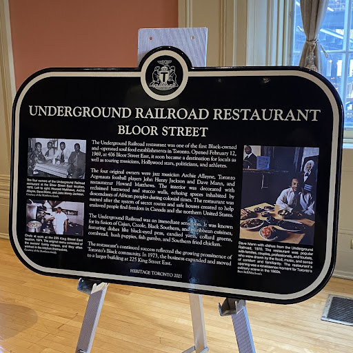 Underground Railroad Restaurant, Bloor Street