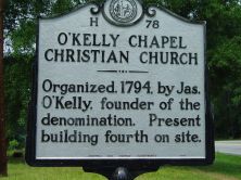 O'KELLY CHAPEL CHRISTIAN CHURCH