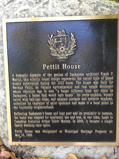 Pettit House, Saskatoon