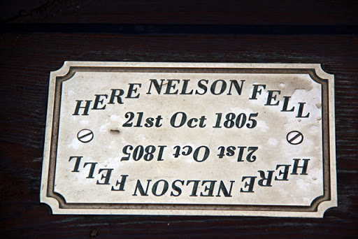Plaque on HMS Victory, Portsmouth Historic Dockyard, Hampshire