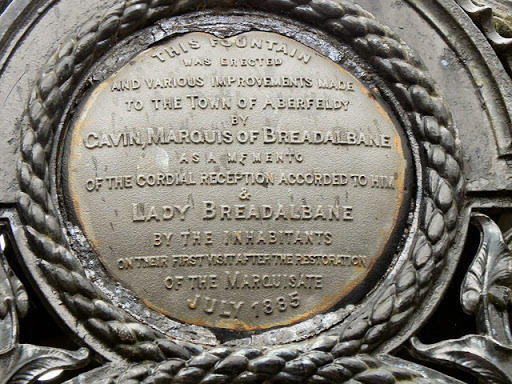Breadalbane Fountain Plaque