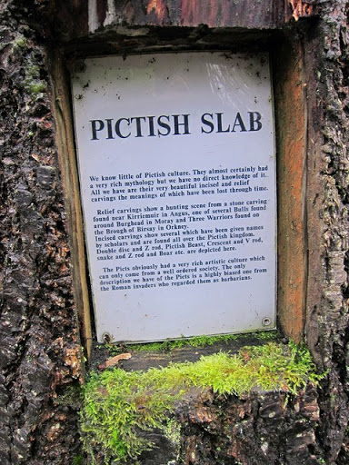 Pictish slab - Information plaque