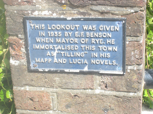 Plaque at Lookout, Rye