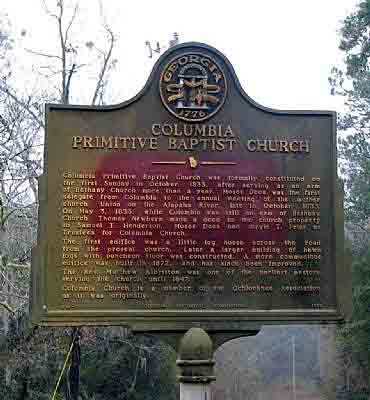 Columbia Primitive Baptist Church