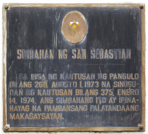Church of San Sebastian historical marker