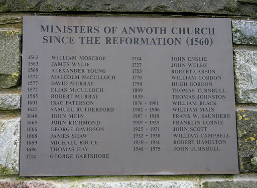A plaque on the Anwoth and Girthon Millennium Cairn