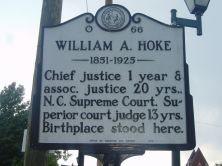 WILLIAM A. HOKE 1851-1925