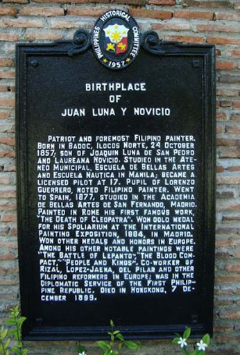 Birthplace of Juan Luna y Novicio historical marker