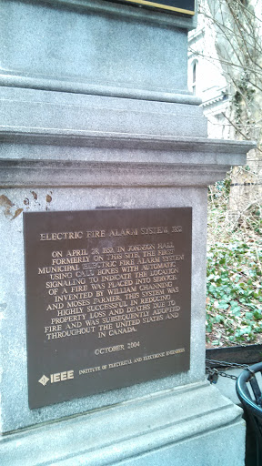 "Electric fire alarm system, 1852"